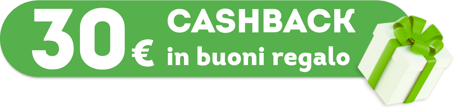 15 euro CASHBACK in buoni regalo